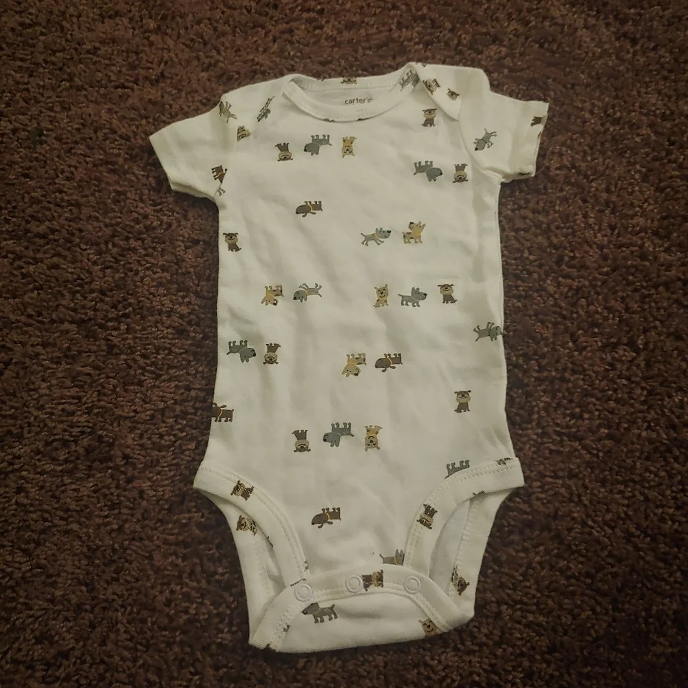 Carter's puppy dog onesie